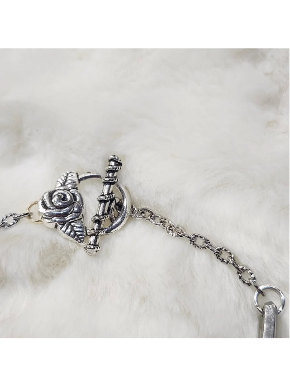 Floral Rose bracelet Spoon Handle Floral jewelry